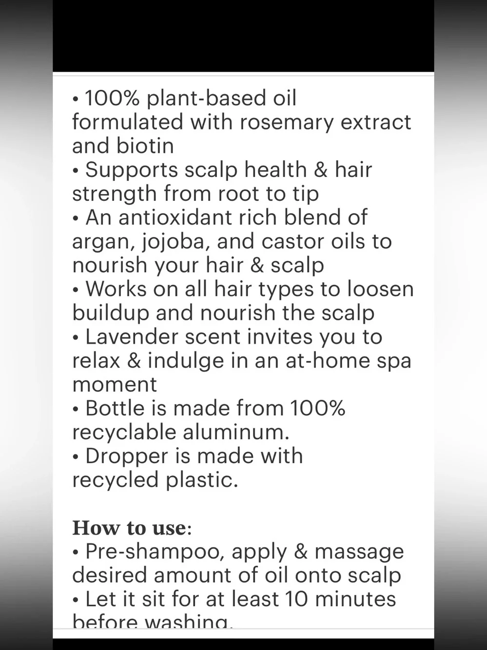 Kitsch Strengthening Scalp & Hair Oil - Mint Green